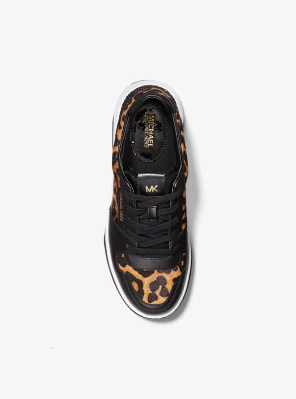 Damske Tenisky Michael Kors Lexi Leopard Print Calf Hair Leopardie - Topanky Michael Kors Outlet | EHLKT-8273